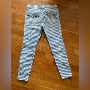 Vintage true religion blue-white striped jeans women’s 27